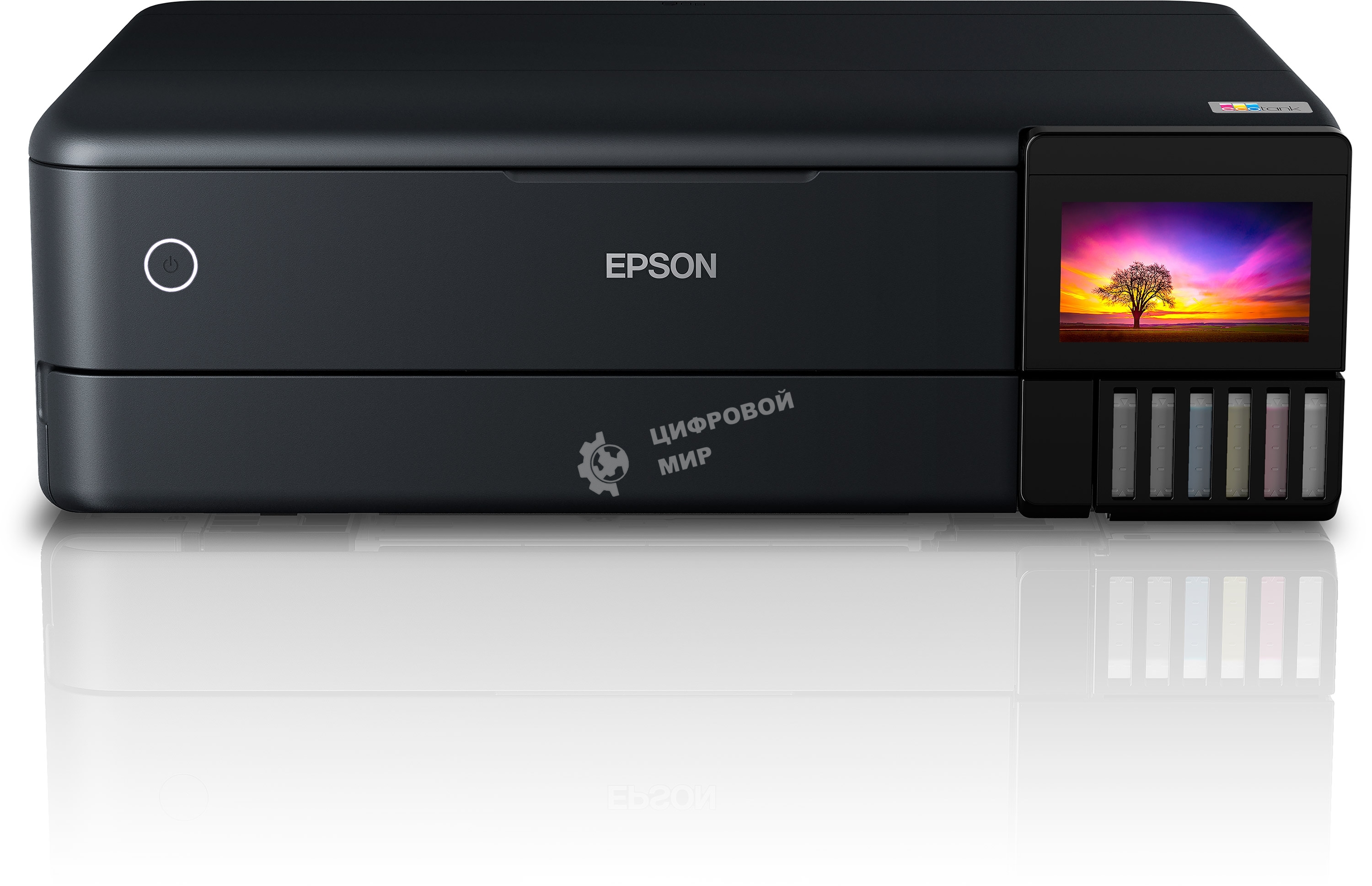 МФУ струйное Epson L8180 (C11CJ21403/C11CJ21402) A3 Duplex Net WiFi USB RJ-45 черный