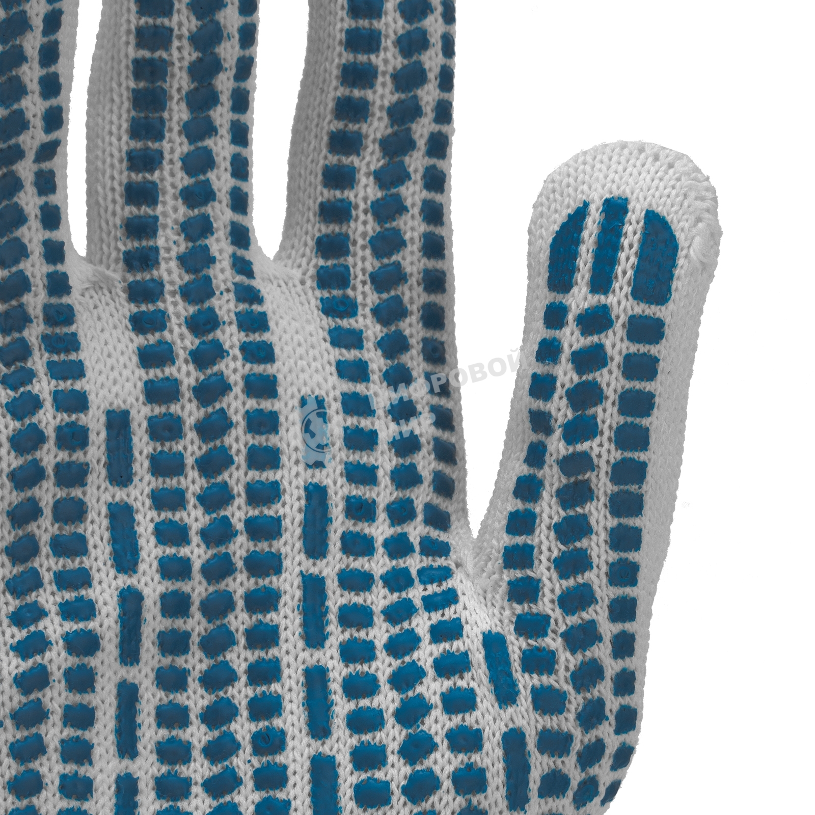 Перчатки трикотажные, с ПВХ Протектор, 32 г, 10 класс, 10 пар/уп