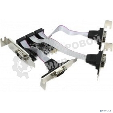 Контроллер ORIENT XWT-PE4SV1LP, PCI-E to COM 4-port Low Profile (ASIX AX99100) oem