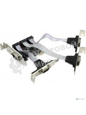 Контроллер ORIENT XWT-PE4SV1LP, PCI-E to COM 4-port Low Profile (ASIX AX99100) oem