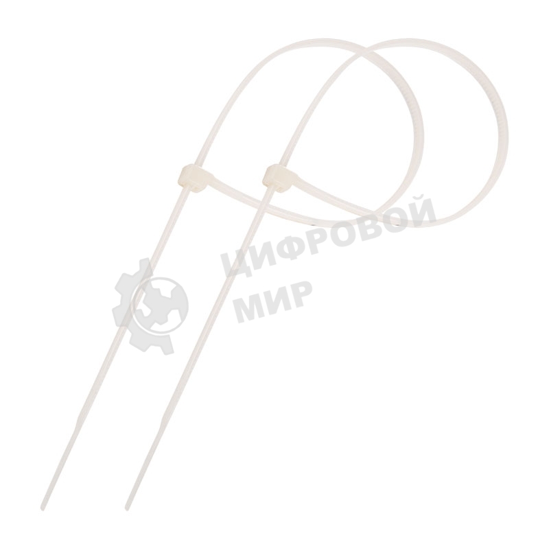 Стяжка кабельная нейлоновая PROconnect 250x4,8 мм, белый (100 шт/уп)