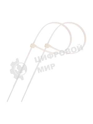 Стяжка кабельная нейлоновая PROconnect 250x4,8 мм, белый (100 шт/уп)