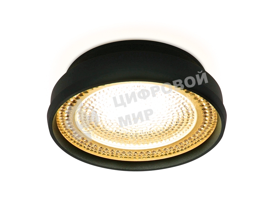 Светильник Ambrella light TN348 SBK/TI черный песок/янтарь GU5.3 D85*45