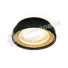 Светильник Ambrella light TN348 SBK/TI черный песок/янтарь GU5.3 D85*45