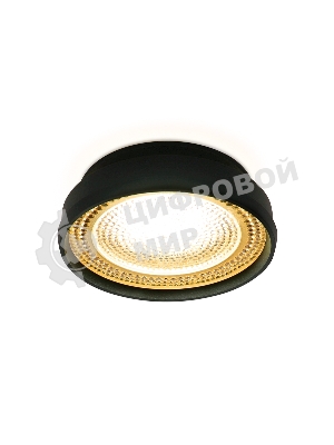 Светильник Ambrella light TN348 SBK/TI черный песок/янтарь GU5.3 D85*45