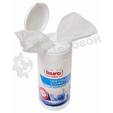 Салфетки Buro BU-Tmix универсальные туба 65шт влажных + 65шт сухих