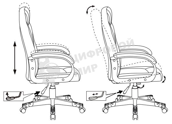 Кресло игровое Zombie GAME 17 черный, текстиль/эко.кожа, крестовина пластик