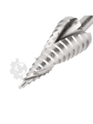 Сверло по металлу ступенчатое Kranz ТИТАН 4,0-30,0 мм 98 мм 65 HRC Р6М5 TiN