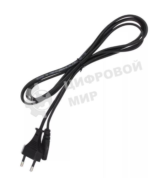 Кабель Telecom Кабель (TP228-IEC320-C7--CEE7/16-1.8-B) для аудио-видео техники IEC-320-C7--розетка 220V, 2-pin, 1.8м, черный