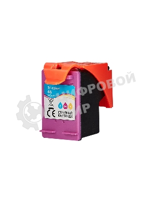 Струйный картридж Sakura CZ638AE (№46 Tri-colour) для HP, триколор, 21 мл., 750 к.
