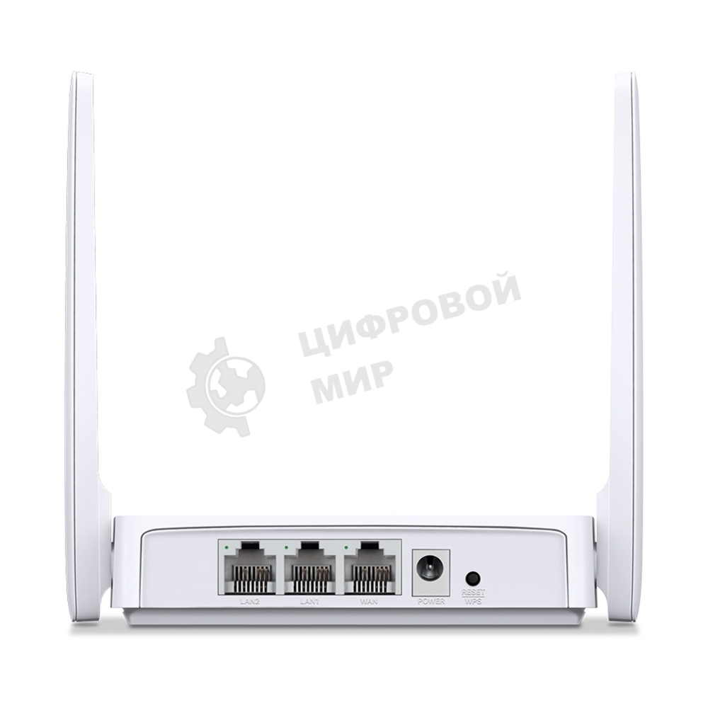 Роутер Mercusys MR20 AC750 Dual-Band Wi-Fi RouterSPEED: 300 Mbps at 2.4 GHz + 433 Mbps at 5 GHzSPEC: 2× Fixed External Antennas, 2× 10/100 Mbps LAN Ports, 1× 10/100 Mbps WAN PortFEATURE: Router/Access Point Mode Mode, WPS/Reset Button, IPTV, IPv6, Parenta