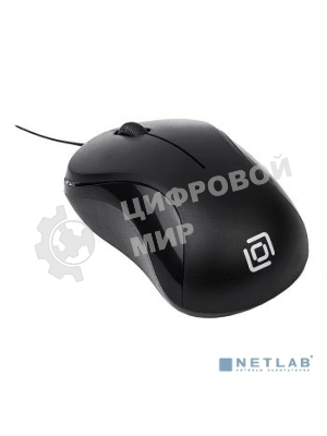 Мышь проводная Oklick 115SR черный, 1000 dpi, USB, кнопки - 3