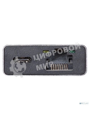 Адаптер VCOM CU459 Type-Cm --> RJ-45+2USB3.0(f) + PD100 Вт Alum Shell
