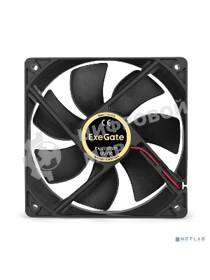 Вентилятор для корпуса ExeGate EX12025S2P черный, 120 мм, 1500 об/мин, 24 дБ, 2 pin