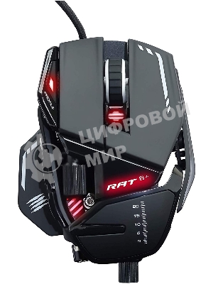 Мышь проводная Mad Catz R.A.T. 8+ черный, 16000 dpi, USB, кнопки - 11