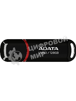Флешка USB ADATA UV150 (AUV150-128G-RBK), 128Gb, USB 3.0, R/W 100/30, черный