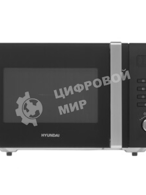 Микроволновая печь Hyundai HYM-M2062 черный, 23 л, 800 Вт, переключатели - кнопки, поворотный механизм