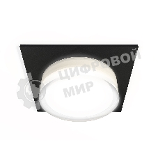 Комплект встраиваемого светильника Ambrella light XC7632043 SBK/FR/CL черный песок/белый матовый/прозрачный MR16 GU5.3 (C7632, N7160)