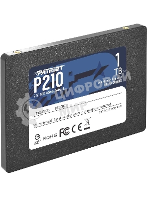 Накопитель SSD Patriot P210, 1Tb, SATA III, 2.5