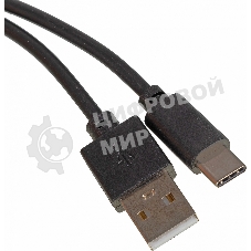 Кабель USB (m)-USB Type-C (m) 1м черный