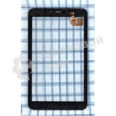 Сенсорное стекло (тачскрин) для Irbis TZ85, черное с рамкой