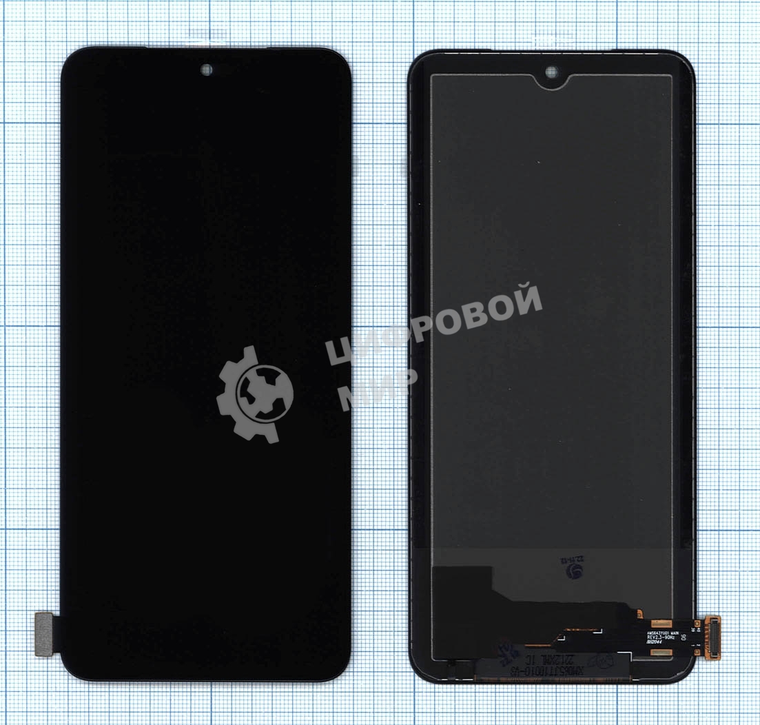 Дисплей для Xiaomi Redmi Note 11 в сборе с тачскрином черный