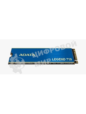 Накопитель SSD ADATA LEGEND 710, 512Gb, PCIe 3.0 x4, M.2 2280, NVMe, R/W 2400/1600, с радиатором