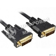 Кабель DVI dual link 1.8м ExeGate, позолоченные контакты