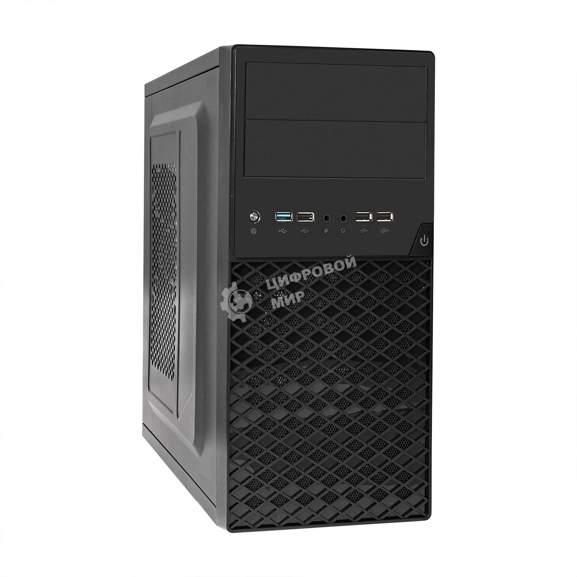 Компьютерный корпус ExeGate EX284032RUS Minitower BA-203U Black, mATX, (без БП), 2хUSB+1хUSB 3.0, Audio