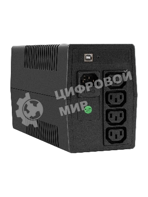 Источник бесперебойного питания ExeGate Smart LB-850.LCD.AVR.4C13.USB (850VA/510W, LCD, AVR, 4*C13, USB, батарея 12V 9Ah, черный)