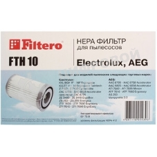 Фильтр HEPA Filtero FTH 10, 1 шт., для пылесосов Electrolux: Z 7100- Z 7120, ZAC 6700 - ZAC 6899 Accelerator, ZE 2400 - ZE 2410 ErgoBox, ZS 203 - ZS 205 Energica, ZTI 7610 - ZTI 7690 Erg