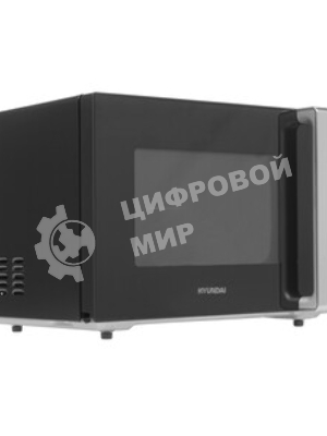 Микроволновая печь Hyundai HYM-M2062 черный, 23 л, 800 Вт, переключатели - кнопки, поворотный механизм