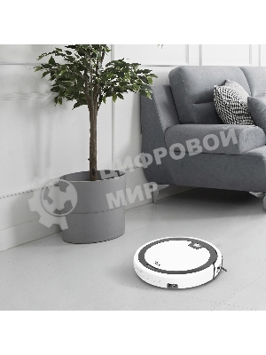 Робот-пылесос Vitek VT-1803 белый, 2000 мА·ч Li-Ion, уборка влажная/сухая, пылесборник контейнер 0.2 л