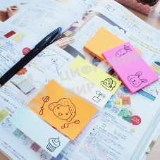 Блок самоклеящийся бумажный Stick`n 21161 51x76 мм, 100 листов, 70 г/м2, неон, малиновый