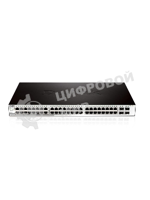 Коммутатор D-Link DGS-1210-52/ME/B1A, 48×1 Гбит/с + 4×1 Гбит/с SFP, управляемый