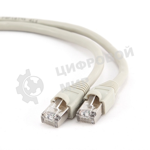 Патч-корд FTP Cablexpert cat.6, 0.5м, литой, многожильный серый