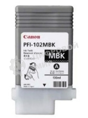 Картридж струйный Canon PFI-102MBk (0894B001) матовый черный, 130 мл., для iPF500/600/700