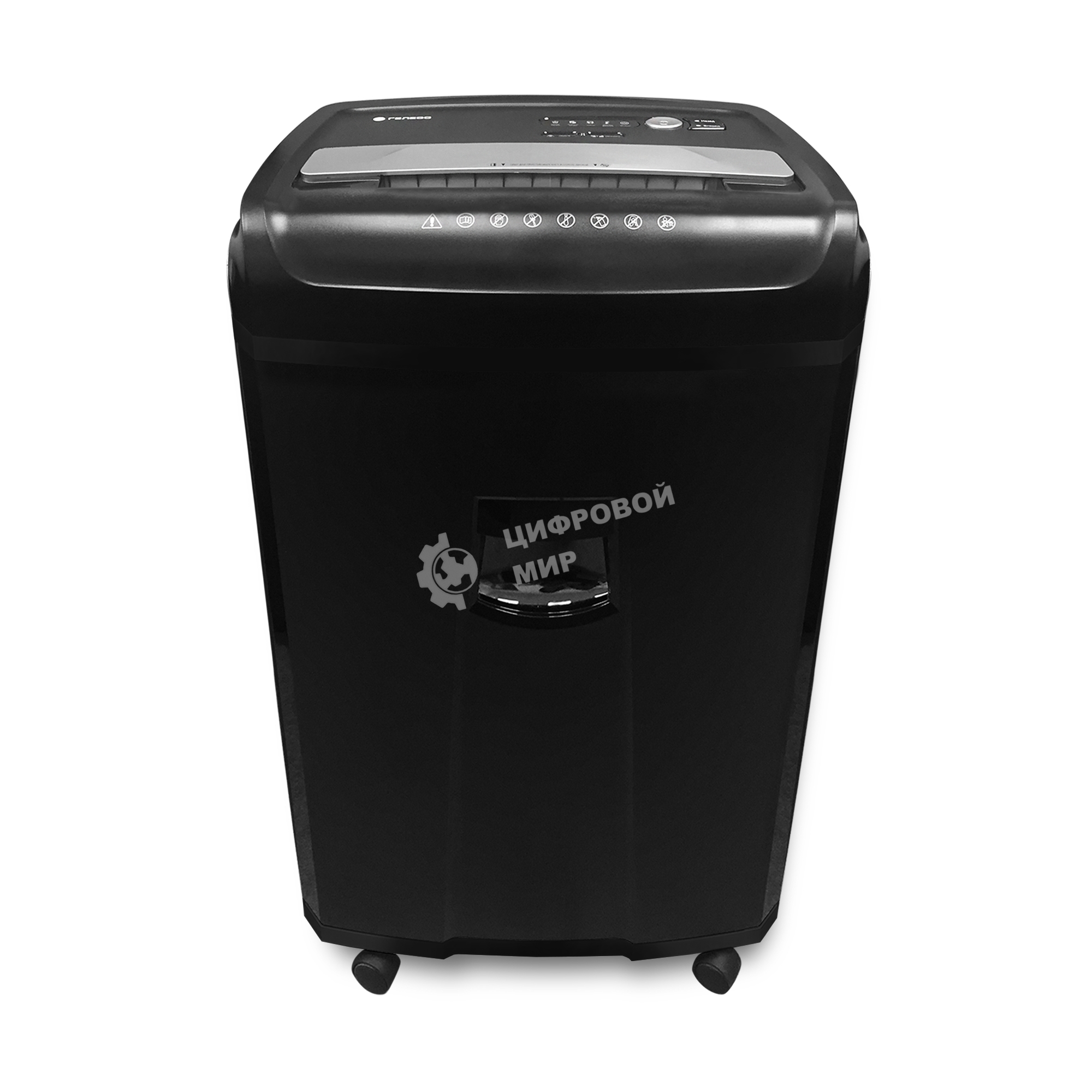 Шредер ГЕЛЕОС УО36-4 (DIN P-4) фрагмент 3,9x30мм, 33 листа (70гр./м²), 36 литров, Уничт.скобы,скрепки,пл.карты,CD.