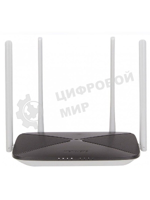 Беспроводный маршрутизатор Mercusys AC12, Dual Band, (867Мбит/с на 5 ГГц + 300Мбит/с на 2,4 ГГц)4 порта 100 Мбит/с, 4 фиксированных антенны