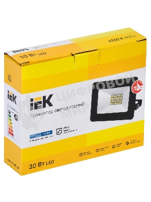 Прожектор IEK LPDO601-30-65-K02 СДО 06-30 светодиодный черный IP65 6500 K IEK