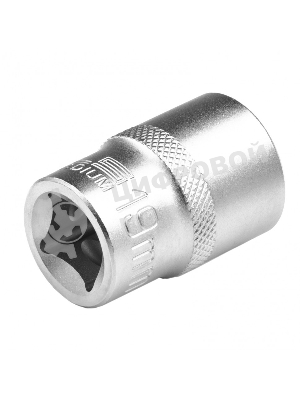 Головка торцевая Stels 19 мм, 12-гранная, CrV, под квадрат 1/2
