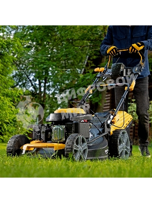Газонокосилка бензиновая Denzel GLD-520SP-VE, 196 см3,шир 52 см,привод,вариатор,эл.старт, 60 л