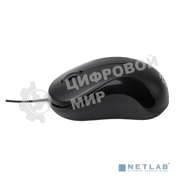 Мышь проводная Oklick 115SR черный, 1000 dpi, USB, кнопки - 3