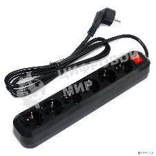 Сетевой фильтр 5bites SP6B-350 6S, 3*1.5MM2, 16A, ABS, 5M, BLACK