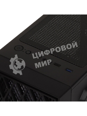 Компьютерный корпус Miditower ExeGate EVO-8243-EVO800 (ATX, БП EVO800RGb с вент. 12 см, 2хUSB+1хUSB 3.0, черный, 3 вент. с RGb подсветкой, боковая панель - закаленное стекло)