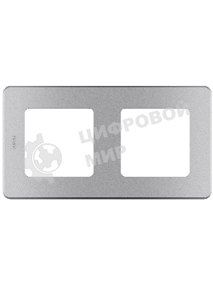 Рамка 2 поста алюминий Inspiria