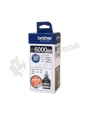 Чернила пигментные Brother BT6000BK черный (108 мл, 6000 стр.) для Brother DCP-T300/T500W/T700W