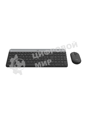 Комплект клавиатура + мышь Logitech MK470 Slim Wireless Keyboard and Mouse ComboGRAPHITE