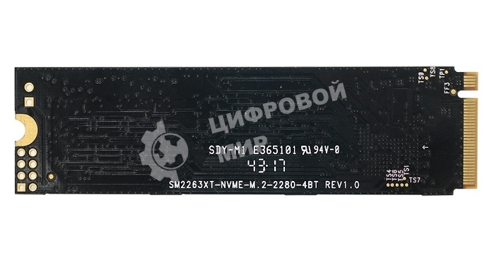 Накопитель SSD KingSpec NE-1Tb, 1Tb, PCIe 3.0 x4, M.2 2280, NVMe, R/W 2400/1900