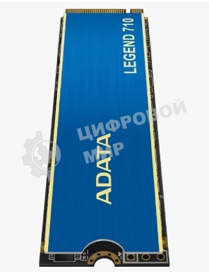 Накопитель SSD ADATA LEGEND 710, 512Gb, PCIe 3.0 x4, M.2 2280, NVMe, R/W 2400/1600, с радиатором